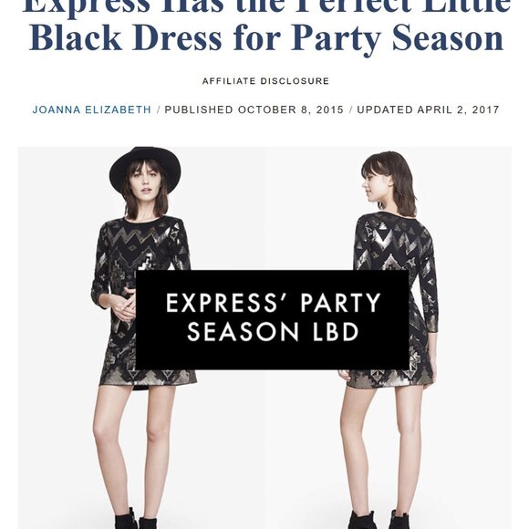 Express Aztec Sequin Embellished Dress - Picture 1 of 3